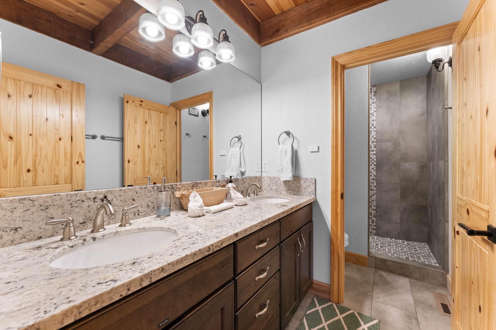 Bathroom vanity with granite counter