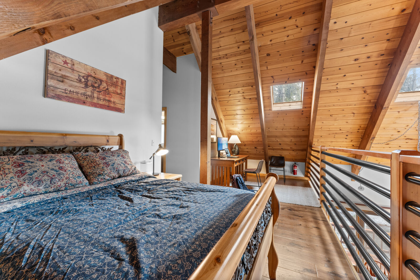 Upstairs bedroom under the eaves